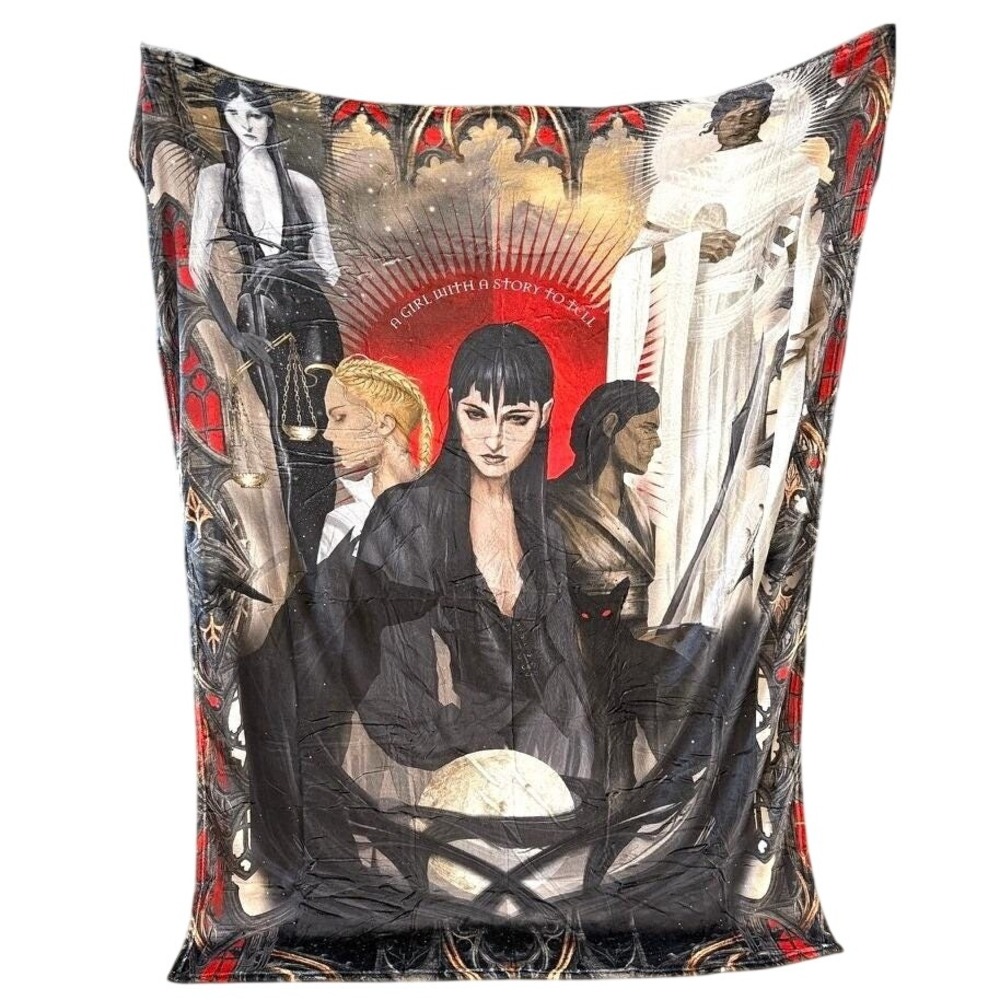 Jay Kristoff LitJoy Nevernight Chronicles Mia Corvere Fleece Blanket 51x71.5 NEW